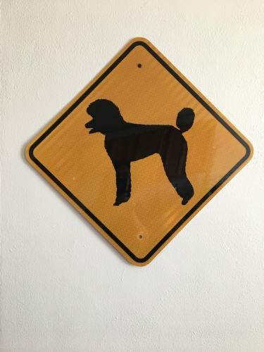Sierra's Poodle Crossing sign